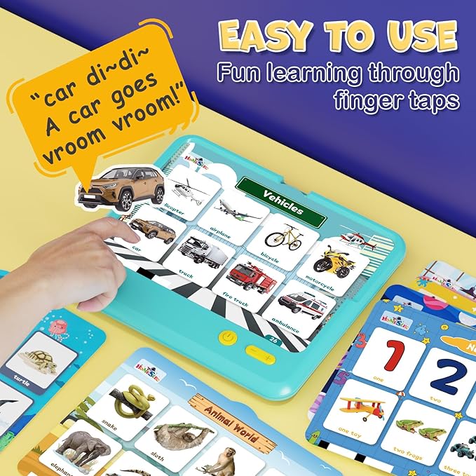 HOMESTEC Astro Pad, Toddler Interactive Learning Toys Ages 3 4 5 6, Kids Speech Therapy Educational Tablet Includes Sight Words, Nursery Rhymes, Stories, Perfect Christmas,Birthday Gift for Boys Girls