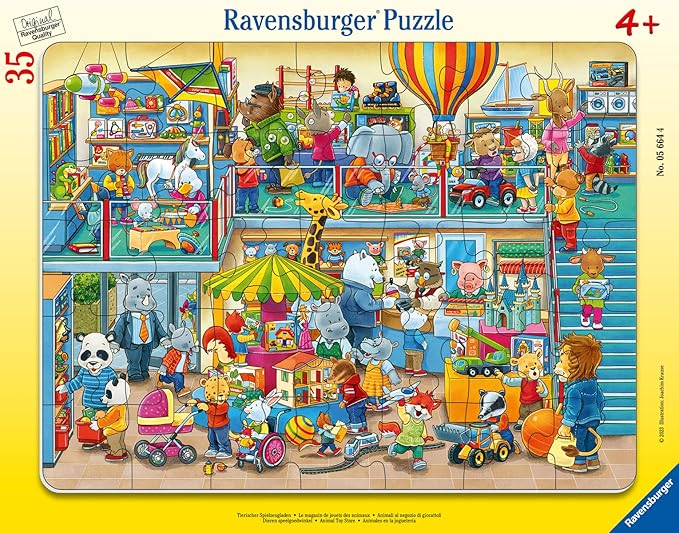 Ravensburger Animal Toy Store 35 Piece Frame Puzzle for Kids 4+