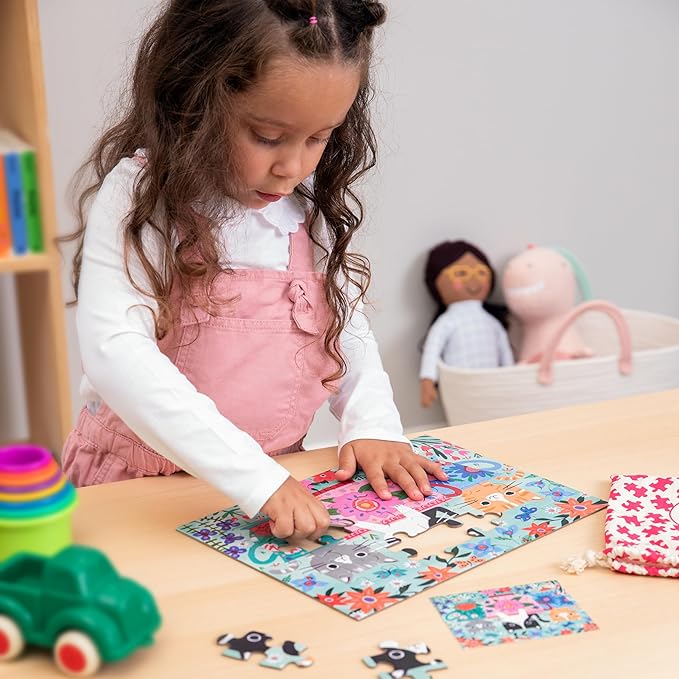 Mudpuppy Teacup Kittens – 36 Piece Puzzle to Go Featuring A Flowery Scene with Cats in Cups Perfect Travel Activity for Children Ages 3 and Up
