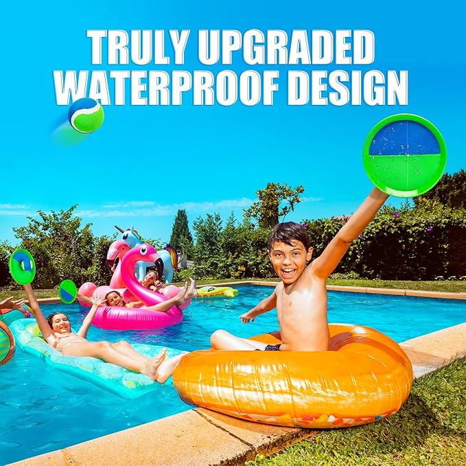 EVERICH TOY Upgraded Toss and Catch Ball Game Set, Kids Toy for Indoor Outdoor Beach Pool Yard Game, Classic Gift Easter Basket Sufferrs for Boys Girls 3 4 5 6 7 8 9 10 11 12+ Years Old
