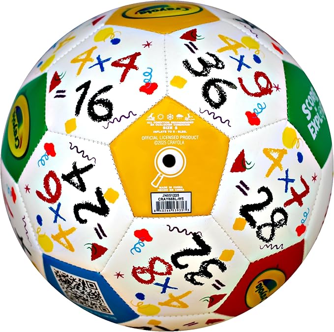 Crayola Official Soccer Ball - Unisex Kids - Multiplication Size 5