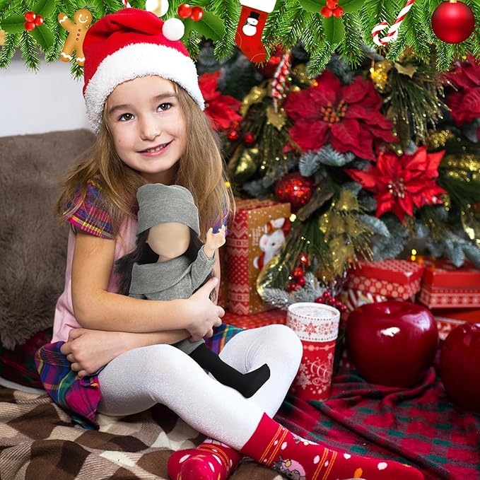 Geyoga 3 Set 12 Pcs Winter Doll Clothes 18 Inch Fashion Doll Sweater and Accessories Suit Pants Shoes Outfits for Xmas Party Birthday Gifts, Dolls are Not Included