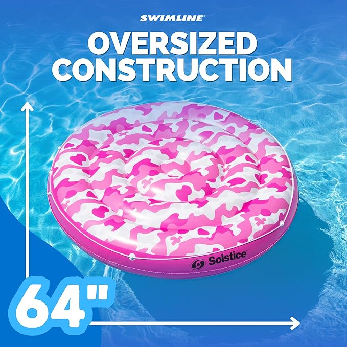 SWIMLINE SOLSTICE 16156 Camo Print Inflatable Pool Island