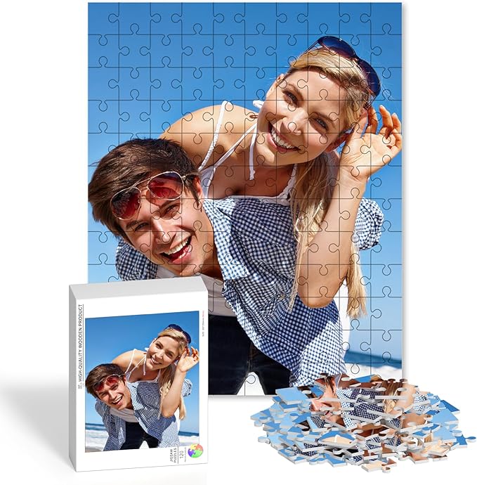 Custom Puzzle from Photos, Personalized Photo Puzzle for Adults 35/70/120/200/300/500/1000/1500 Pieces, Customized Jigsaw Puzzle from Picture,Christmas Birthday Gifts for Grandkids Men Women