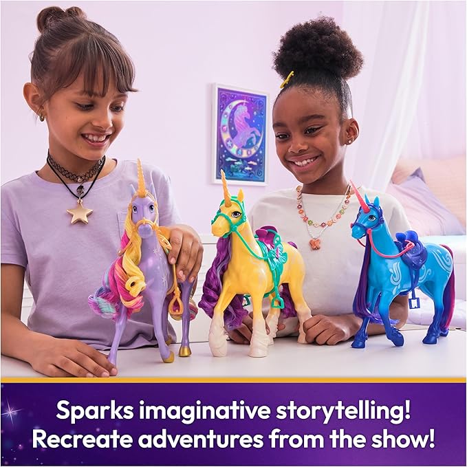 Unicorn Academy, River with 2 Riding Accessories, 11”, Compatible with Isabel, Dolls & Unicorn Toys for Girls Ages 4 and up