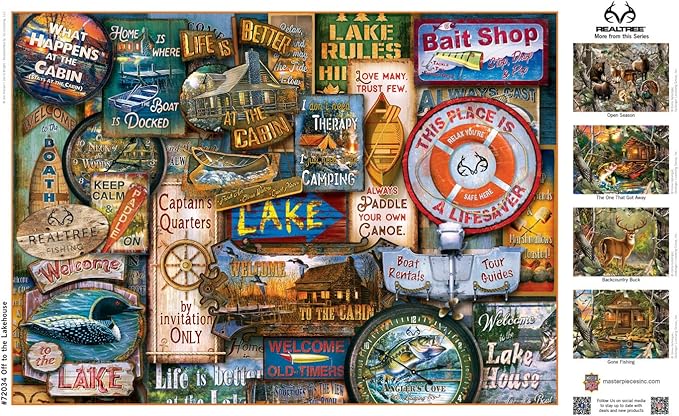 MasterPieces 1000 Piece Jigsaw Puzzle for Adults, Family, Or Youth - Off to The Lakehouse - 19.25"x26.75"