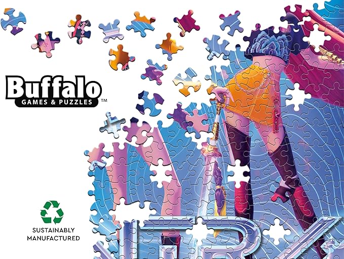 Buffalo Games – Kpop Demon Hunters - for The Fans - 500 Piece Foil-Finish Jigsaw Puzzle - Colorful Puzzles for Adults – Precision-Cut Pieces, Beautiful Artwork, and Hours of Fun