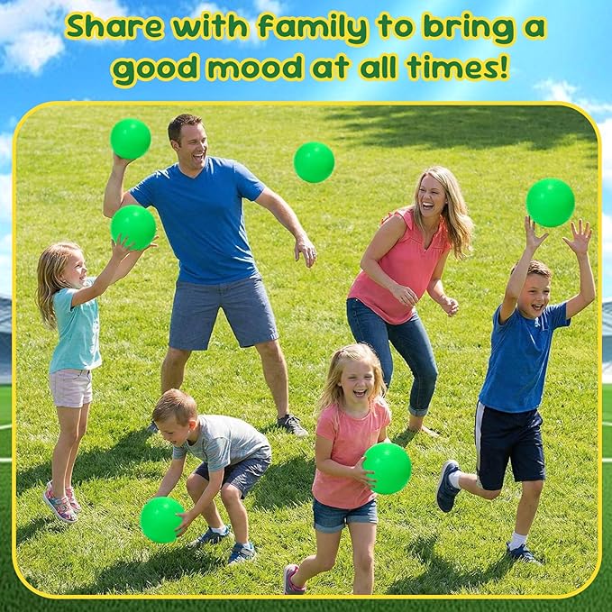 Macarrie 20 Pcs Playground Balls 6 Inches Dodgeball Kick Balls for Kids Adults Colorful Inflatable Balls Handballs Soccer Basketball Handball Games Camps Schools Outdoors