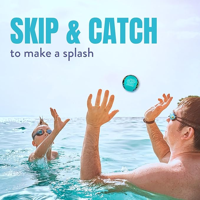 Activ Life The Ultimate Water Skip Balls, Water Bouncing Ball for Swimming Pool, Beach Toys for Friends, Family, Kids and Adults