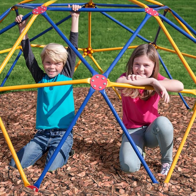 EASY OUTDOOR Space Dome Climber, Kids Outdoor Play Equipment, Kids Climbing Toys, UV Resistant Steel, Multi-Color, 1000 lbs Capacity GD-810