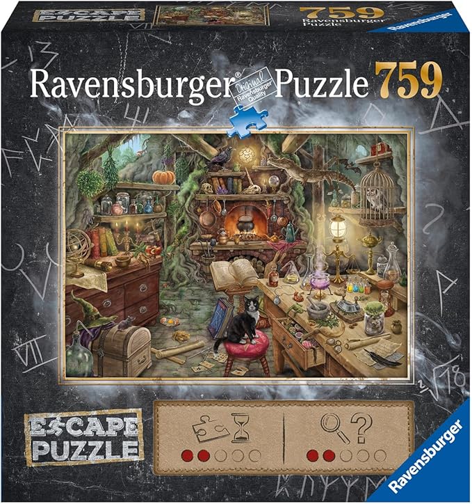 Ravensburger 759-Piece Escape Puzzle - The Witches' Kitchen | Engaging Jigsaw for Kids & Adults | Exciting Escape Room Experience | Ideal for Family Game Nights | FSC-Certified Materials