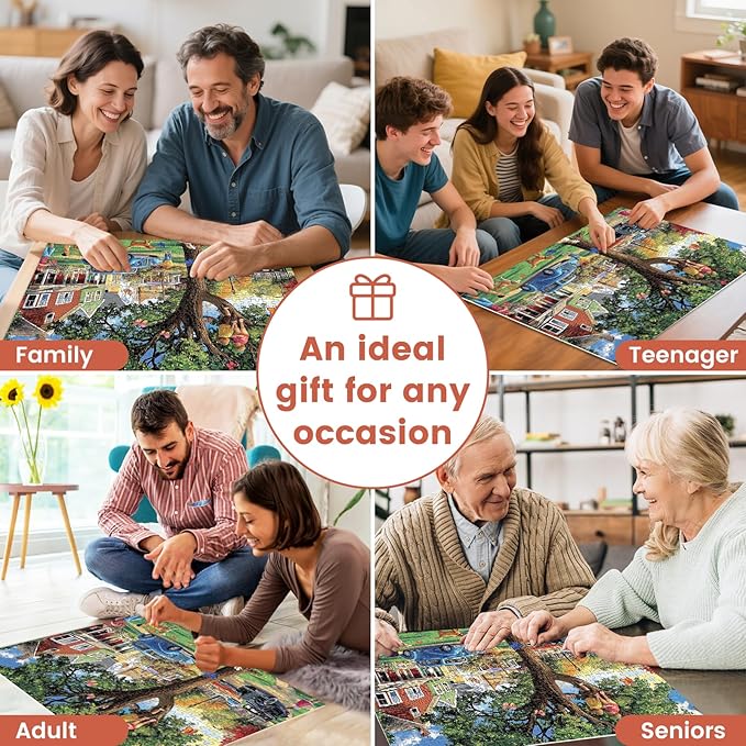 500 Piece Puzzle for Adults, Dog Jigsaw Puzzle, Spring Park Jigsaw Puzzles 500 Pieces Birthday Party for Family Adults, Funny Puzzle, Fun and Challenging Family Games 20.5×15 in