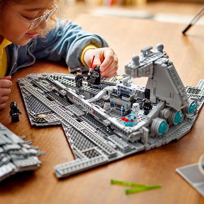 LEGO Star Wars Imperial Star Destroyer Building Toys Set - Build & Display for Boys & Girls, Ages 10+ - Gift for Birthdays - Star Wars Darth Vader & 6 Minifigure Toys - 75394
