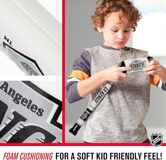 Franklin Sports NHL Team Mini Soft Hockey Stick Set - NHL Team Soft Foam Mini Hockey Stick and Ball - Great Toy for Kids