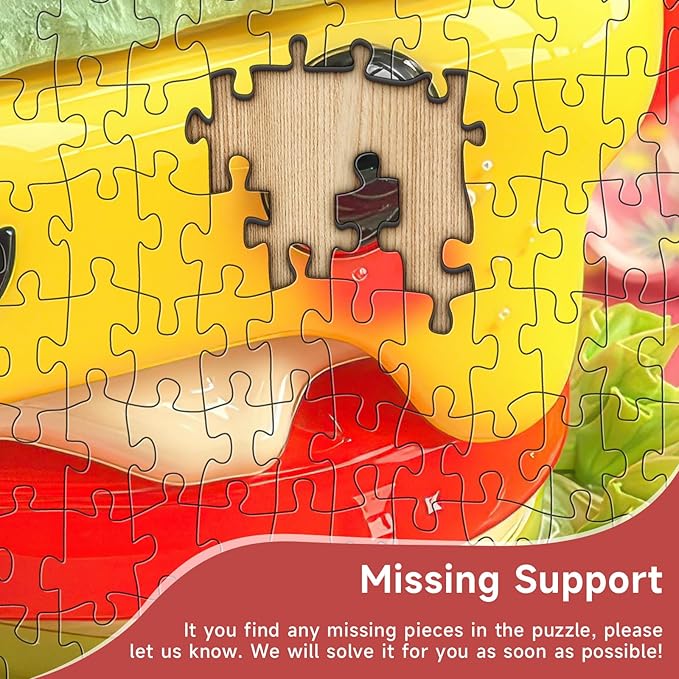 Cute Kawaii Sandwich 1000 Piece Jigsaw Puzzle for Adults - Whimsical Food Art with Smiling Egg & Strawberries, Poster & Lettered Back, 22.8" Square HD Quality, Unique Gift for Food & Kawaii Lovers