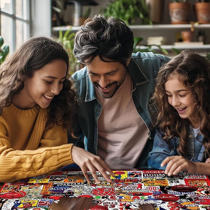 White Mountain 1000 Piece Jigsaw Puzzle Basketball Legends Collage Puzzles with Large Pieces for Adults and Family 24"x30" – I Love Basketball