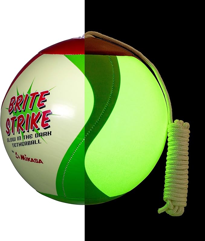 Mikasa Glow in the Dark Outdoor Tetherball, Multicolor