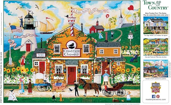 MasterPieces 300 Piece EZ Grip Jigsaw Puzzle - Crow's Nest Chowder - 18"x24"