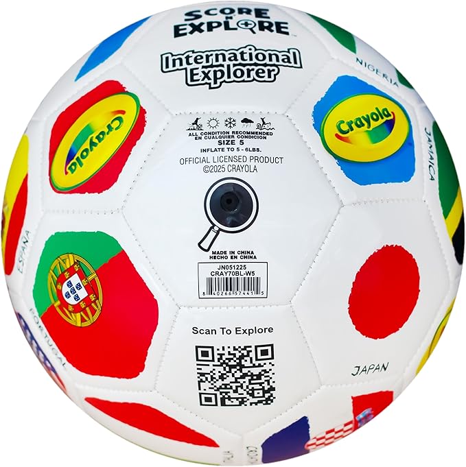 Crayola Official Soccer Ball - Unisex Kids - International Size 5