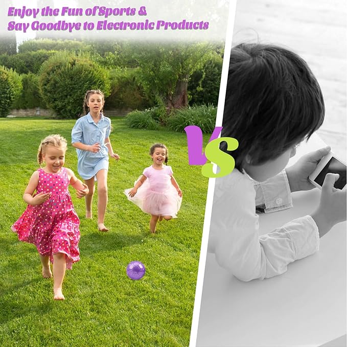 DLUGOPIS Sparkling Pink Toddler Soccer Ball - Mini, Age 3-8, Indoor/Outdoor, Small Size for Boys & Girls (Sparkling Pink, 1)