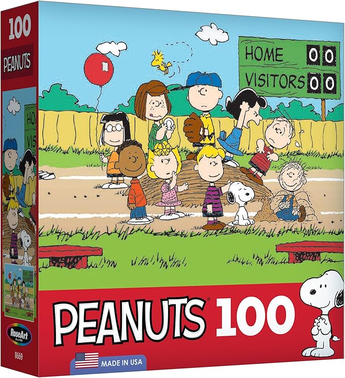 RoseArt - Peanuts - 100 Piece Jigsaw Puzzle for Kids and Adults