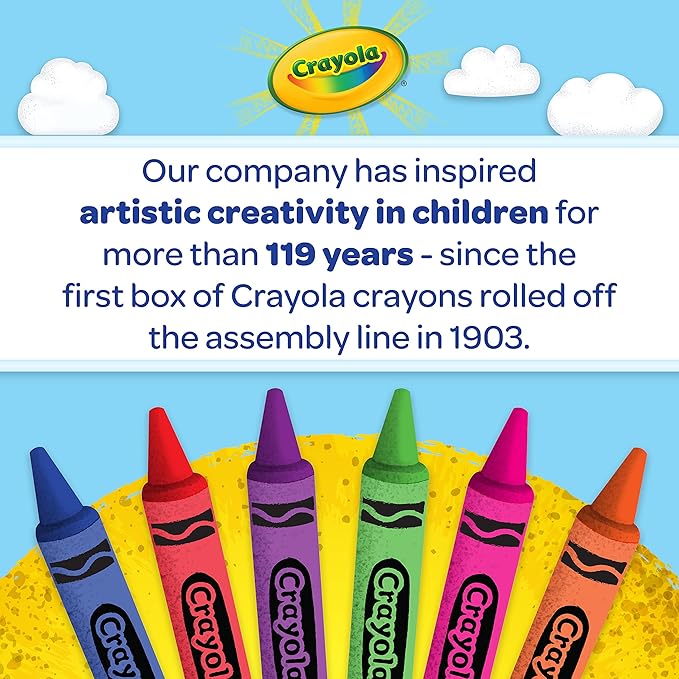 Crayola Large Egg Crayons (12ct), Essential Easter Basket Stuffers, Jumbo Washable Crayons for Toddlers, Spring Craft Supplies, Small Easter Egg Gift, Ages 1+