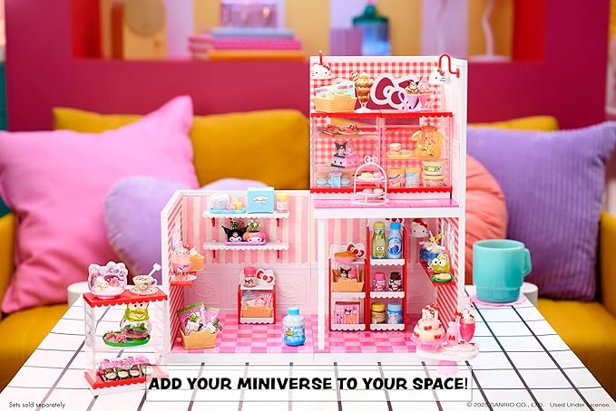 MGA's Miniverse Make It Mini Spaces Hello Kitty, Building Set, Customize, DIY Crafts, Rooms, Hobby, Collectors, Display, Gifts, 8+
