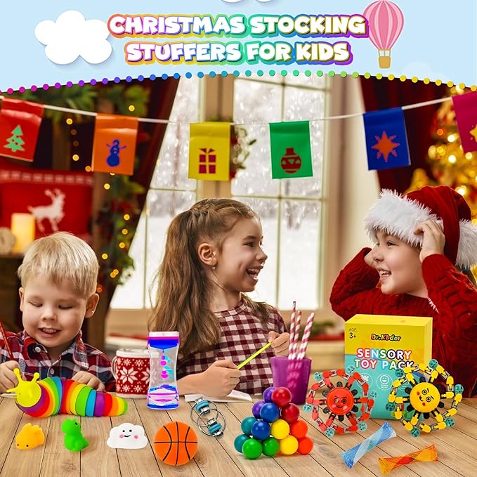Easter Basket Stuffers for Kids, 30Pack Fidget Toys Bulk Adult Sensory Autism ADHD Autistic Figette Classroom Treasure Prize Box School Must Have Stress Anxiety for Age 5-7 8-12 Valentines Day Gifts