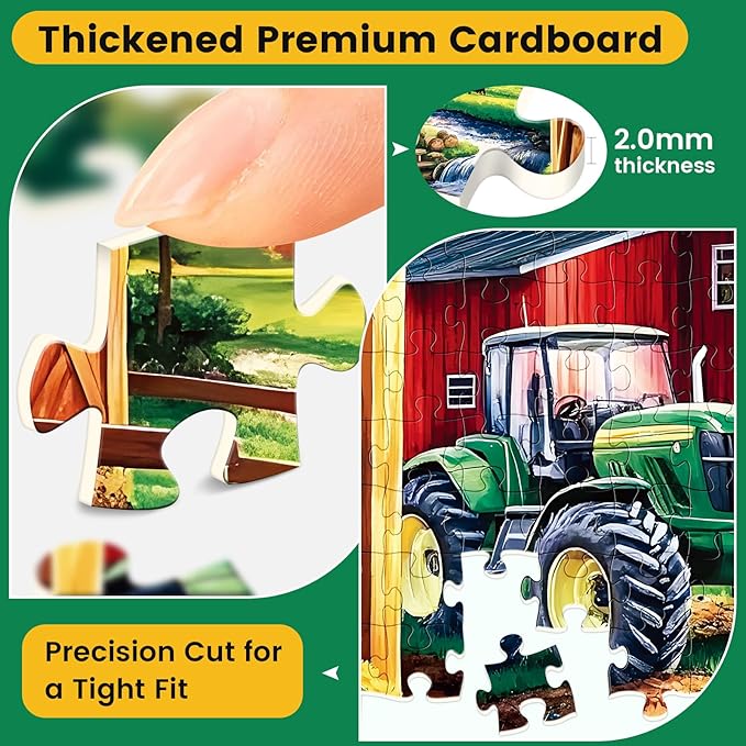 500 Piece Puzzle for Adult,Unique Fun Country Life Puzzle for Adults Seniors,Farm Cute Animal Recycled Paper Jigsaw Puzzle,Challenging Family Activity Game Gift for Family,Friends,Men,Women,20.5*15 In