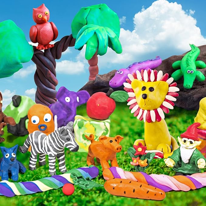 Magic Clay - Air Dry Clay 36 Colors, Modeling Clay for Kids with Tools, Soft & Ultra Light, Toys Gifts for Age 3 4 5 6 7 8+ Years Old Boys Girls Kids