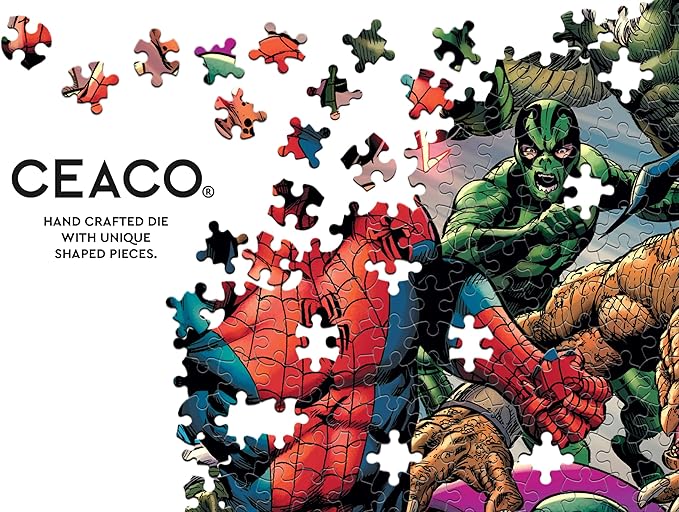 Buffalo Games - Marvel - Spider-Man Sinister War - 1000 Piece Jigsaw Puzzle for Adults - Collectible Tin Case - Finished Size is 26.6 x 19