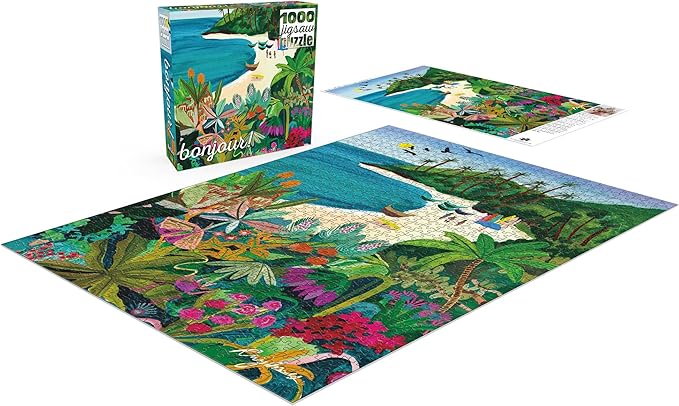 Buffalo Games - Bonjour - Beach Butterfly - 1000 Piece Jigsaw Puzzle for Adults - Challenging Puzzle Perfect for Game Nights