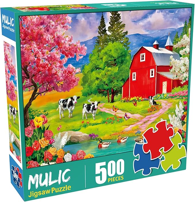 500 Piece Jigsaw Puzzles for Adults - Farm Scenery
