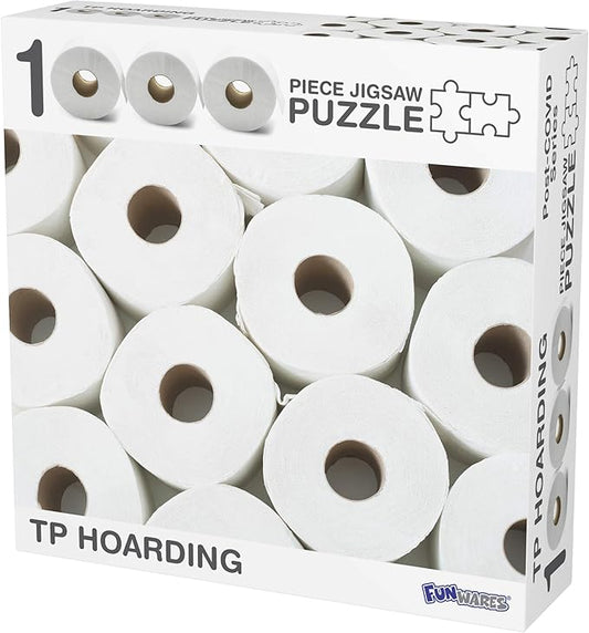 1000 Piece Jigsaw Puzzle, Toilet Paper Puzzle, TP Hoarding - Funny and Unique Puzzle