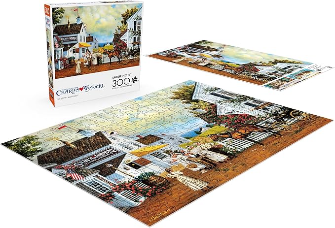 Buffalo Games - Charles Wysocki - Fun Lovin' Silly Folks - Jigsaw Puzzle for Adults - Challenging Puzzle Perfect for Game Nights - Finished Size is 21.25 x 15.00