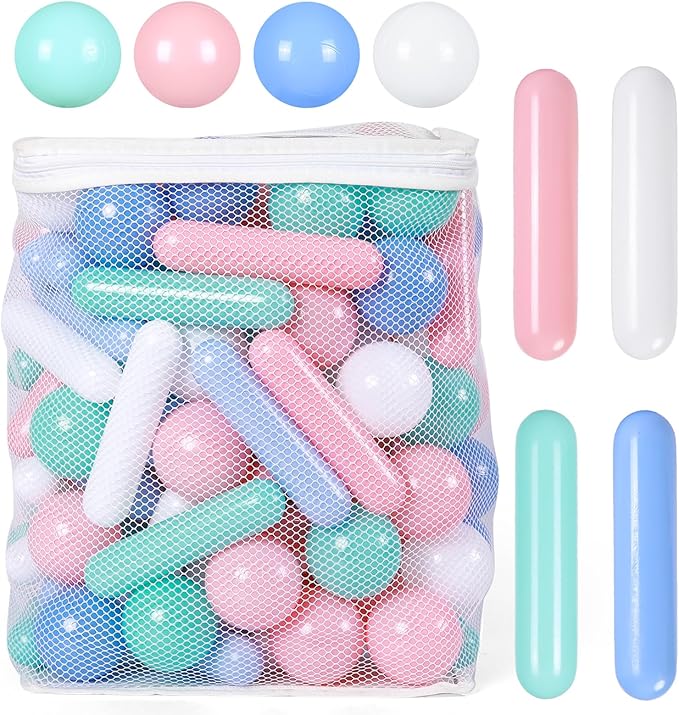 STARBOLO Ball Pit Balls for Kids -Pack of 150 200 500 Colorful Ball Pit Balls Crush Proof Plastic Toy Balls for Toddlers Ball Pit, Ball Pit Play Tent, Baby Pool Water Toys