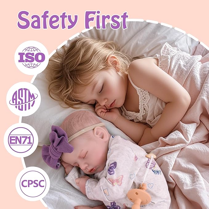 Milidool Reborn Baby Dolls, 20Inch Cute Soft Vinyl Realistic Newborn Baby Doll Poseable Lifelike Real Life Baby Dolls with Accessories for 3+ Year Old Girls Gifts, Pretend Play, Collection