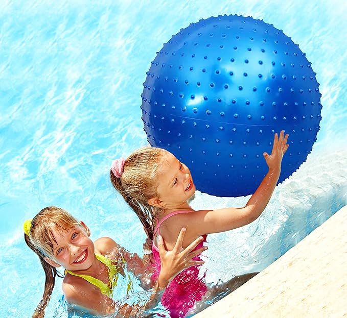 Large Sensory Massage Ball for Kids, 33.5" 85CM 3.1lb(1400g) Bouncy Exercise Ball for Toddlers, Big Inflatable Balls with Tactile Spikes, Outdoor Giant Yoga Ball, Large Beach Balls Play Ball