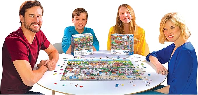 RoseArt - Puzzle Collector - Hometown Heroes - 1000 Piece Jigsaw Puzzle for Adults