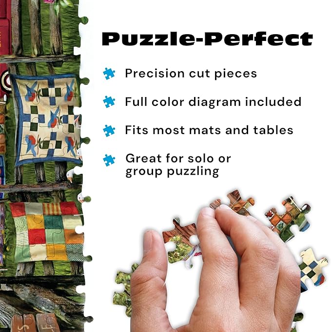 Buffalo Games - 500 Piece Jigsaw Puzzle Tom Wood A Little Bit of Heaven, Made in USA, Premium Recycled Board, Full-Color Poster