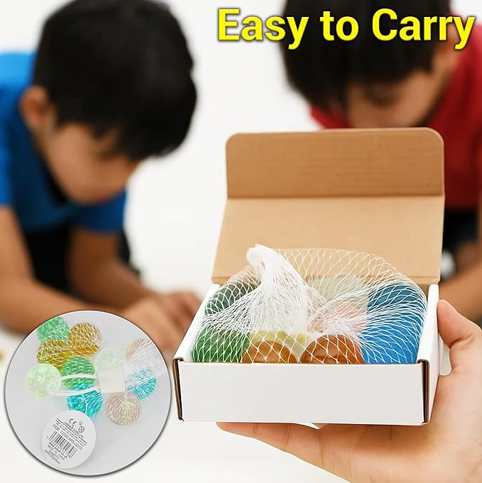 ARSUK Large Glass Shooter Marbles for Decoration 25mm/1 inch 10pcs Assorted Colour Marble Game, Marble Run Accessories Learning and Recreational, Sports & Outdoor Play (10pcs Glowinthe Dark Marbles)