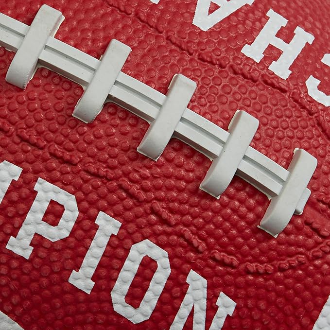Champion Blitz Football, All-Weather Football, Enhanced Grip, Durable Rubber Cover and Molded Laces, for Outdoor Sports & Training, Includes 6 Ball Pump