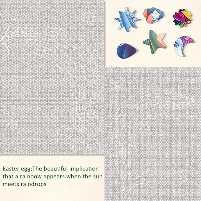 Puzzles 1000 Pieces for Adults, 2 Pack Unique Shape Puzzles for Adults, Toucans and Science Cat Theme, Fun Games in Party