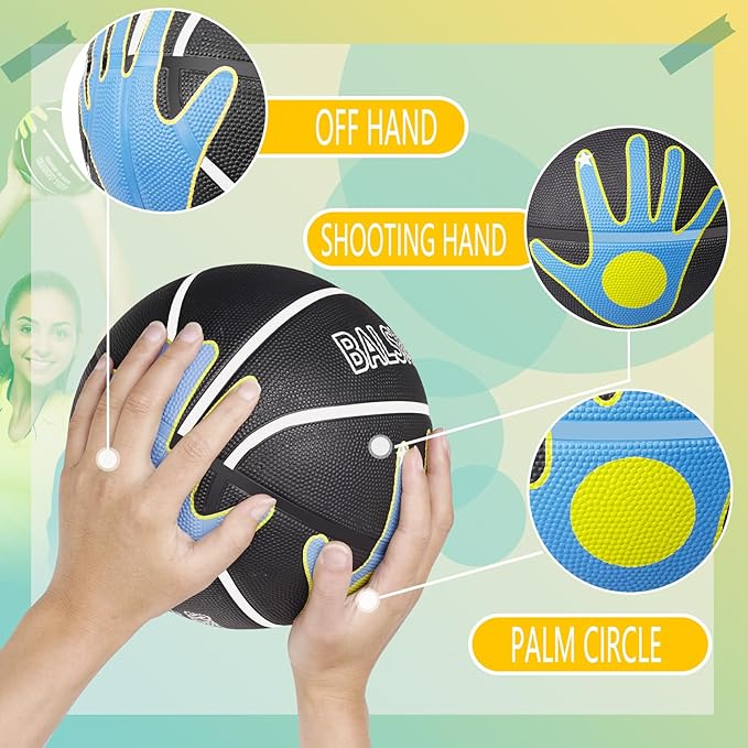 Basketball Training Equipment for Youth Size 6/5, Basketball Shot Trainer with Hand Position