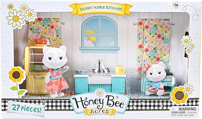 Honey Bee Acres Sweet Home Kitchen Accessories Playset, 27 piece Set: