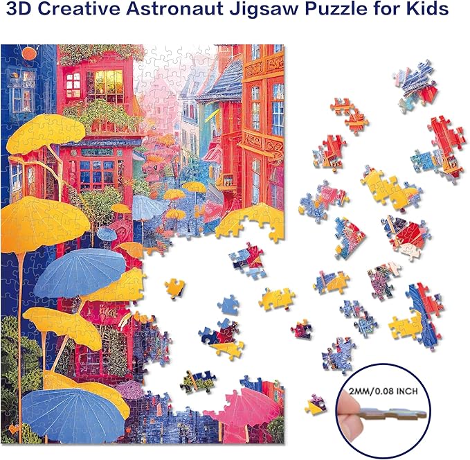 500 Piece Jigsaw Puzzle for Adults, Thick Pieces with Stunning Imagery, Full Color Bonus Poster, Perfect for Family Fun and Gift Giving!