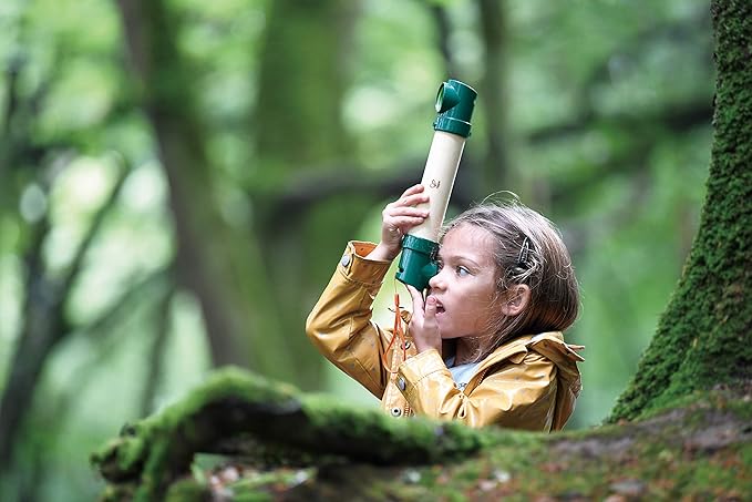 Hape Hide &-Seek Periscope| Bamboo & Plant Plastic Periscope for Hide &-Seek & Spy Games for Children Ages 5 & Up, Green (E5569)