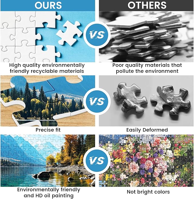 VOLUVOLU 500 Piece Puzzle for Adults, Jigsaw Puzzle,Glacier Park Jigsaw Puzzles 500 Pieces Birthday Party for Family Adults Funny Puzzle