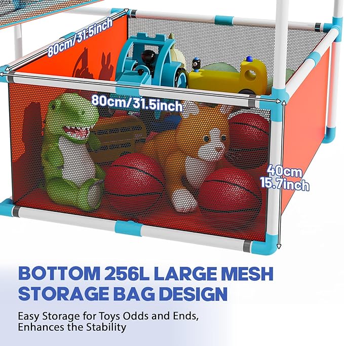 2-Player Arcade Basketball Game Set,Upgraded Indoor Hoop with LED Light Electronic Scoreboard 4 Balls,Carnival Games Sports Toys Kids 3-10 for Home Party Backyard Outdoor Boys Girls Toddlers Gifts