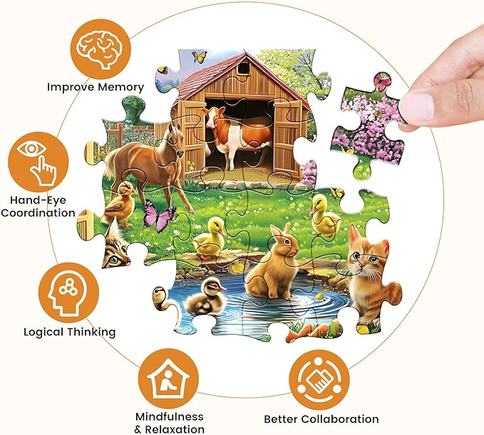 500 Piece Puzzles for Adults Funny Cat Animal Jigsaw Puzzles 500 Pieces Adult Puzzles Pet Lover Family Challenging Game Gift for Friends 20.5x15IN